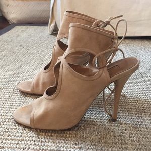 Aquazzura Sexy Thing Cutout Bootie 37.5